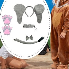 Conjunto de Disfraz de Elefante Cosplay Disfraz de Animal para Fiesta Accesorios Año Nuevo Juegos con disfraces