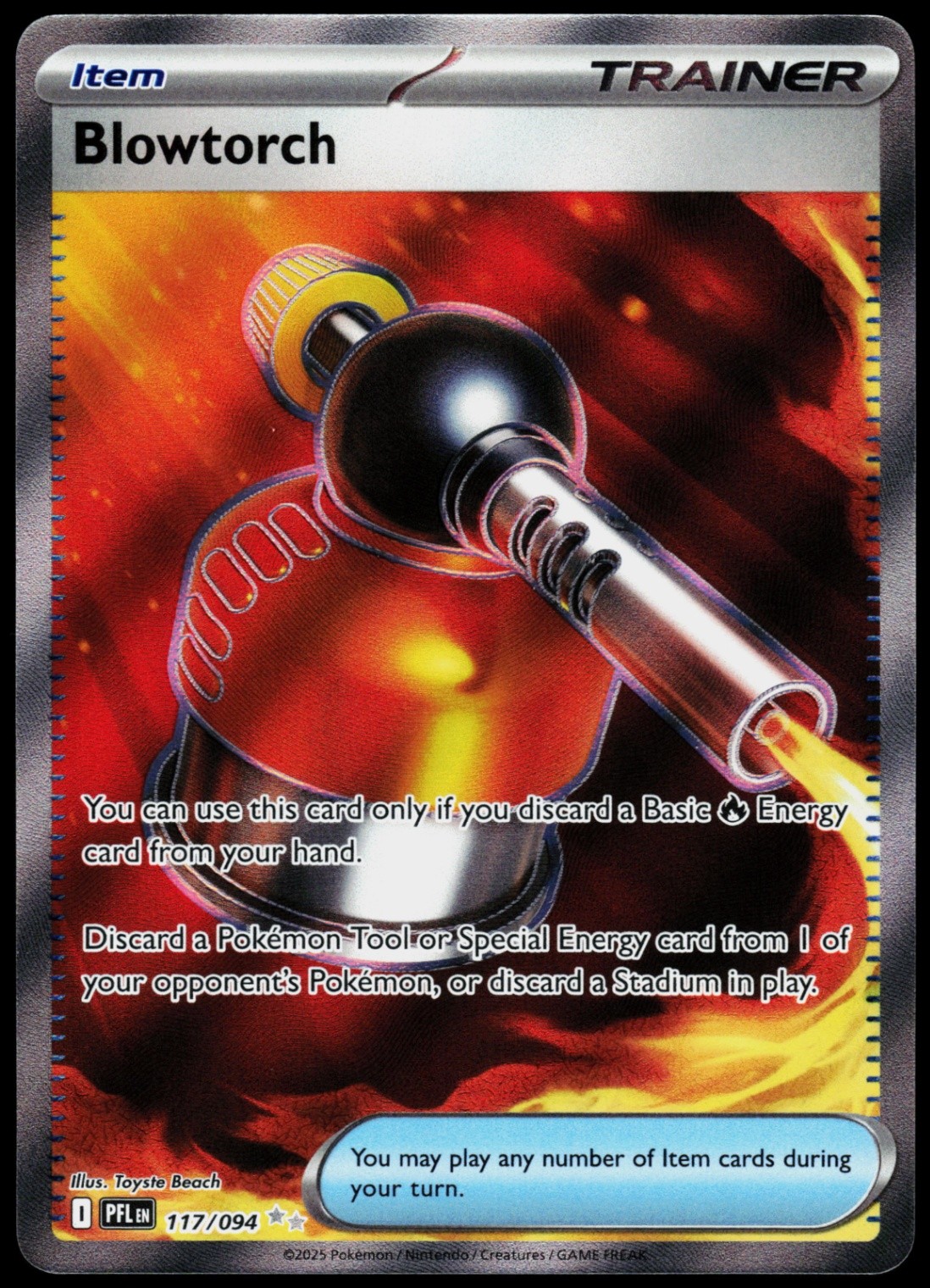 Blowtorch Ultra Rare ME02: Phantasmal Flames 117/094 NM