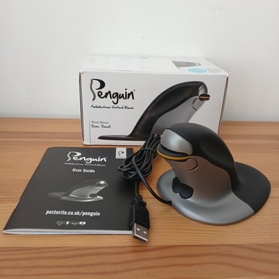 Pinguin beidhändige vertikale verdrahtete Maus brandneu verpackt UK Größe Small schneller Versand und Verpackung