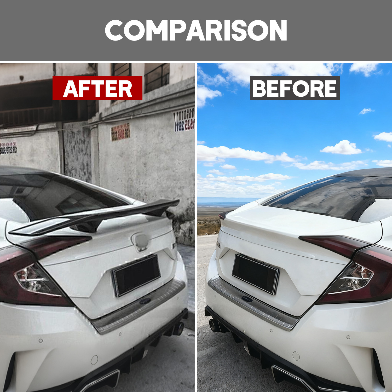 For BMW i8 2014- 2019 Carbon Fiber 46" Car Rear Trunk Spoiler Lip Wing Racing