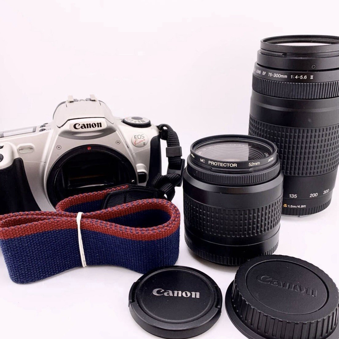Canon EOS Kiss Ⅲ 35-80mm 75-300mm Canon EOS Kiss Ⅲ Silver SLR + EF LENS 35-80mm + ZOOM LENS