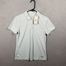 Nike Polo Shirt Womens Small Light Green Golf Dri-FIT DH2309-034 Performance New