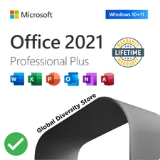 Office Professional Plus 2021 – Genuine Product Key Card, 1 PC Lifetime License