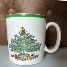 Spode Coffee Mugs Set of 4 Christmas Tree Hol...