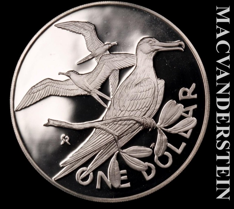 British Virgin Islands: 1974 Silver Dollar- ASW.7643 Oz- Choice Gem Proof #L9422