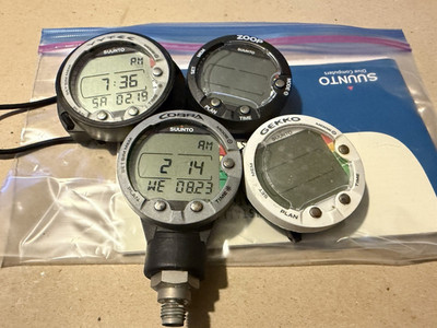 Suunto Dive Computer Lot of 4 for Scuba Diving (Untested for Parts Not Working)