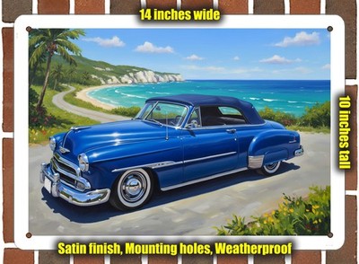 Metal Sign - 1951 Chevrolet 4 Oil Painting - 14x10