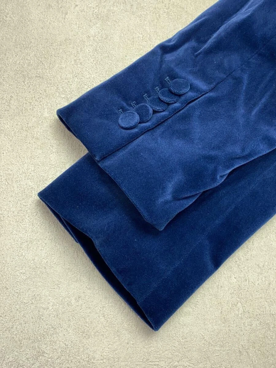 GUCCI 19Aw Giubbino Sartoriale 44 Seta Blu 575286 Uomo Autentico #ED ZGA