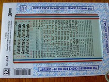 Microscale Decal HO  87-424 Amtrak Phase III - F40PH and Anniversary Diesel Loc