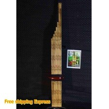 Thai Khaen Bamboo Musical Instrument Pipes Silver Reed Isan Mouth Lao Organ Am