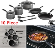 10-Piece Cookware Set Select by Calphalon Hard-Anodized Nonstick Pots and Pans