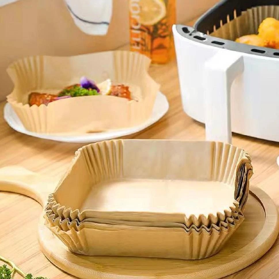 Air Fryer Liners 50/100 pcs Disposable Paper Liner Non Stick Food