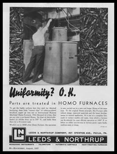 1937 Leeds & Northrup Company Philadelphia Phot Home Furnace Vintage Print Ad