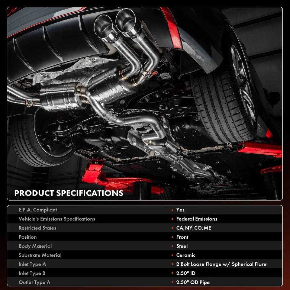 Convertidor catalítico derecho para Ford E-150 E-150 Club Wagon E-250 Econoline 4,2 L Foto 3 de 4