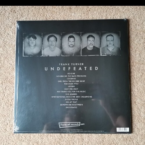 Frank Turner Undefeated, Special Franquet Records Edition Blue & White Vinyl LP - Picture 5 of 8