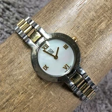 ESQ Swiss Women E5373 Fashion MOP Dial Two Tone Quartz Analog 24mm Watch 7"