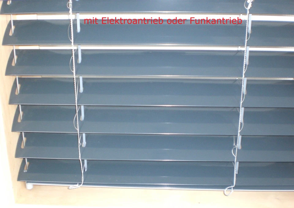 Jalousie Außenjalousie Raffstore C-80 nach Maß mit Elektro Funk Sonnenschutz - Bild 2 von 4