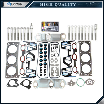 ECCPP Head Gasket Bolts Set For 96-05 Chevrolet Buick Pontiac Oldsmobile 3.1 3.4