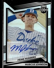 Marcus Johnson 2022 Panini Elite Extra Edition Prime Numbers  #112  /200