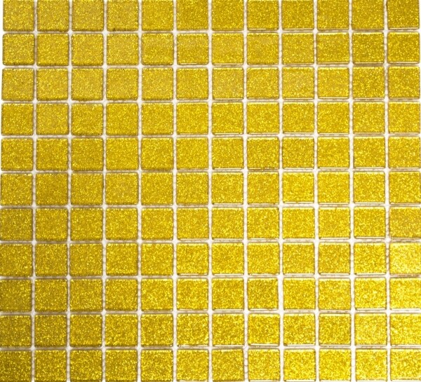 Mosaik RüCkwand Transluzent Glasmosaik Crystal Gold GehäMmert Mos60-0707_F-image