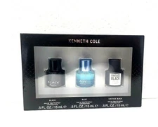 Kenneth Cole Sets Men 3 Pcs 0.5 oz edt spray Black,Blue,Vin.Black