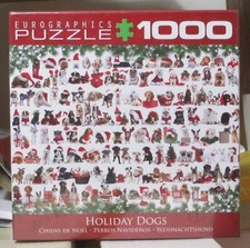 HOLIDAY DOGS - NEW - EUROGRAPHICS PUZZLE