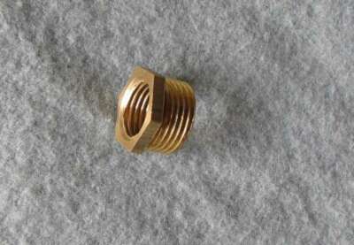 3/8 TO 1/4 PETROL TAP ADAPTOR BRASS BRITISH BIKES BSA NORTON MATCHLESS TRIUMPH