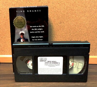 DON KING:ONLY IN AMERICA (VHS 1998) VING RHAMES GOLDEN GLOBE WINNER, ALI-FRAZIER