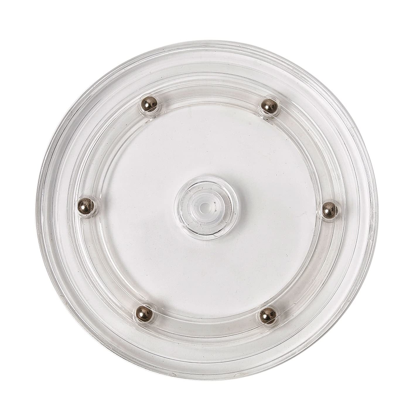 4 Inch Lazy Susan Turntable Acrylic Ball Bearing Rotating Tray For Spice Rack Ta