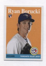 2019 Topps Archives Ryan Borucki Rookie Card 1958 version (Blue Jays)