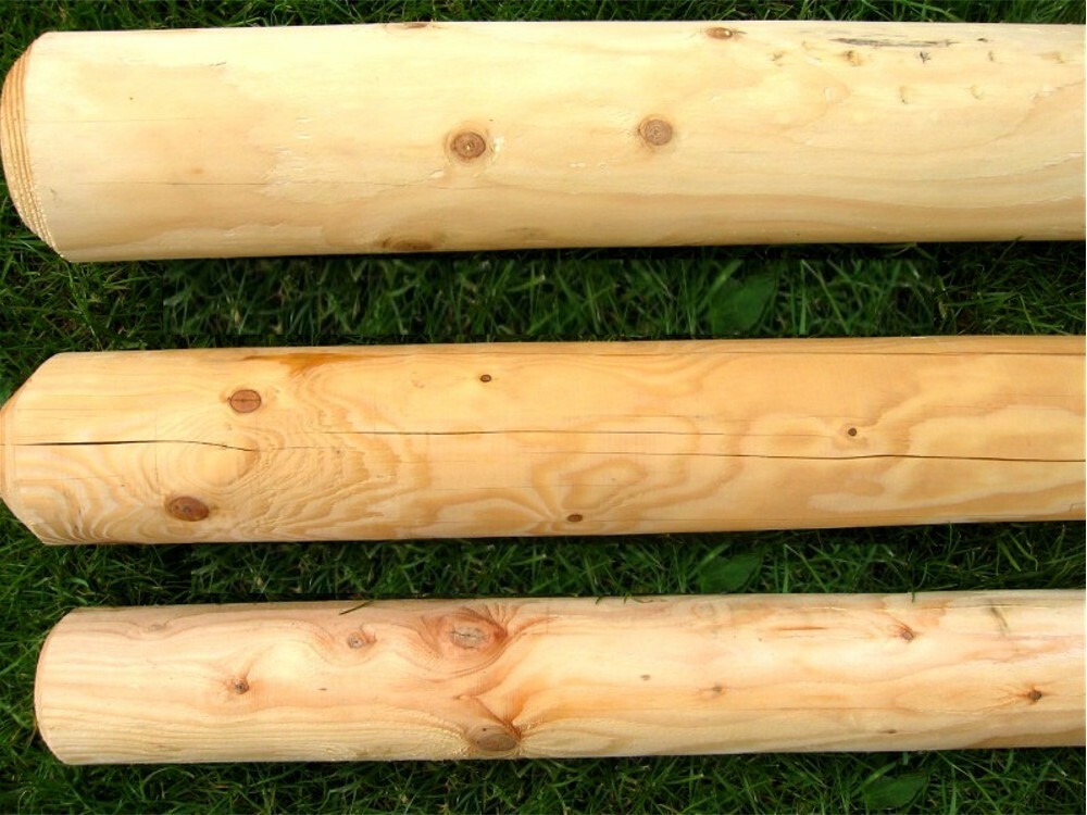 Rundholzpfosten HOLZPFOSTEN Lärche rund, Holzpfahl