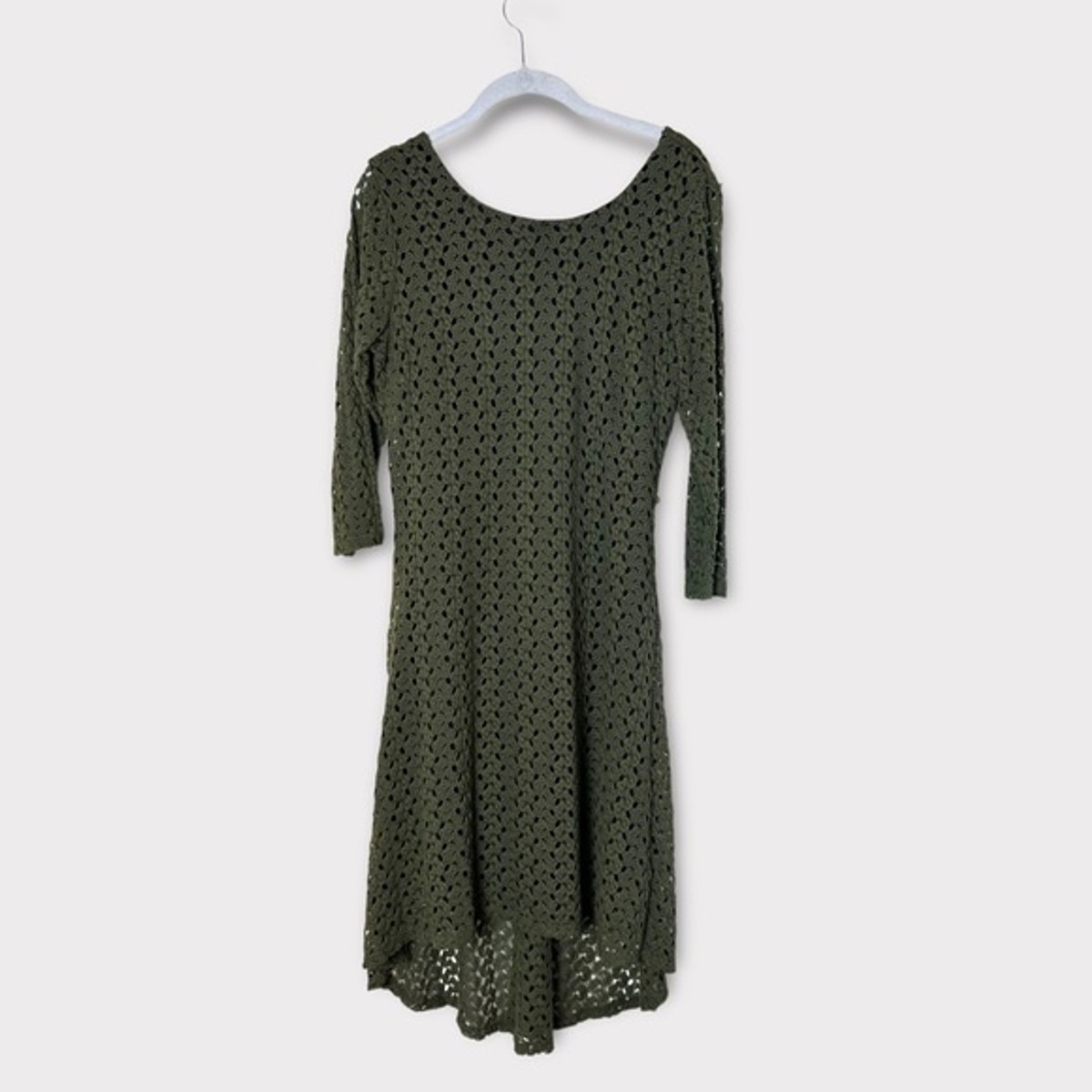 green emerald velvet dress Cynthia Rowley Leaf Print Dress M  OMNIA