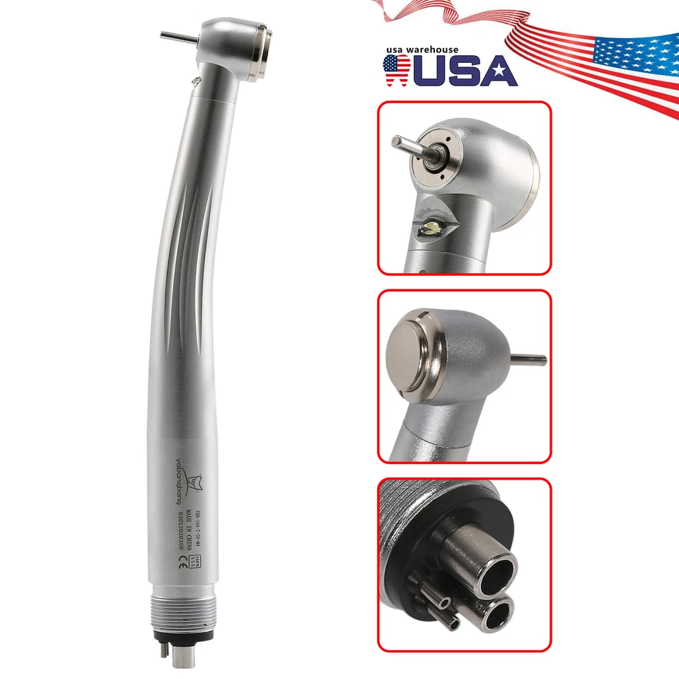 3 NSK Dental Turbina LED E-generator Fiber Optic High Speed Handpiece Turbine - Imagen 3 de 4
