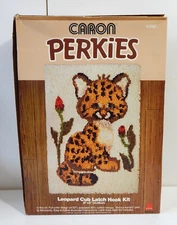 Caron Perkies Leopard Cub Latch Hook Kit - Discontinued - New