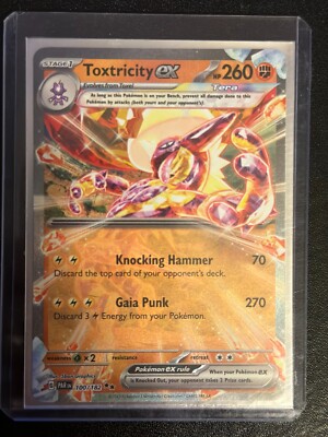 toxtricity ex pokemon card Pokemon TCG Toxtricity Ex [Holo] #100 Pokemon Paradox Rift NM
