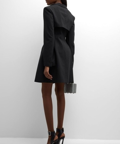 NWT Adeam Nancy Black Blazer-Shrug A-Line Dress Square Neckline Size 8 - Imagen 3 de 18