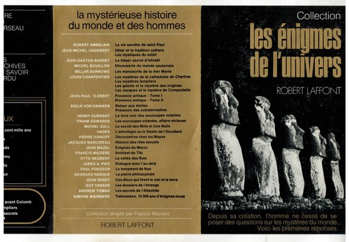 Livre 'Enigmes De L'Univers, Histoire Secrète Des Océans' - Robert De La Croix - 1978