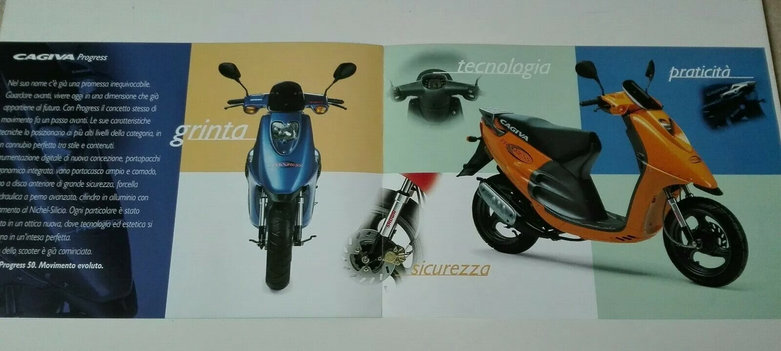 Prospectus Catalogue Brochure Moto Cagiva Progress 50 1998 Italia eBay