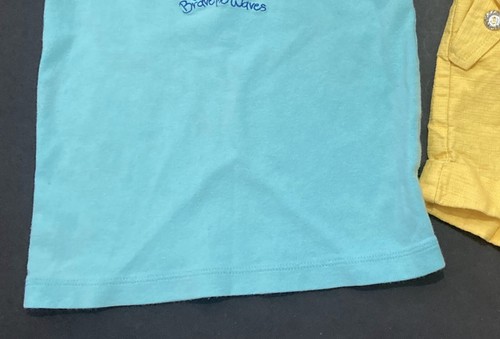 Girl's Gymboree Outfit sz 4 - "Brave the Waves" Turtle Top w/Dark Yellow Short - Picture 4 of 7