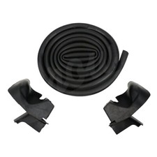 1987-1995 Jeep Wrangler Yj With Hard Top Windshield Frame Seal Kit Black Rubber