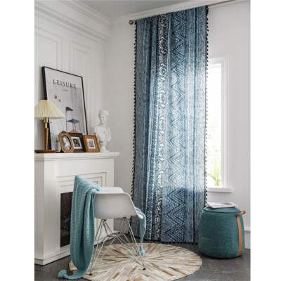 Printed Curtain for Living Room Bedroom Window Shade Drape Panel 
