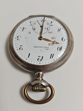 0.800 Union Horlogere Ancre Precision Mobilisation Taschenuhr Pocket Watch-Spz9