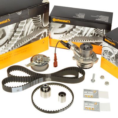 CONTI Zahnriemensatz Komplettset + MEYLE Wasserpumpe + 5L Frostschutz Für VW Audi