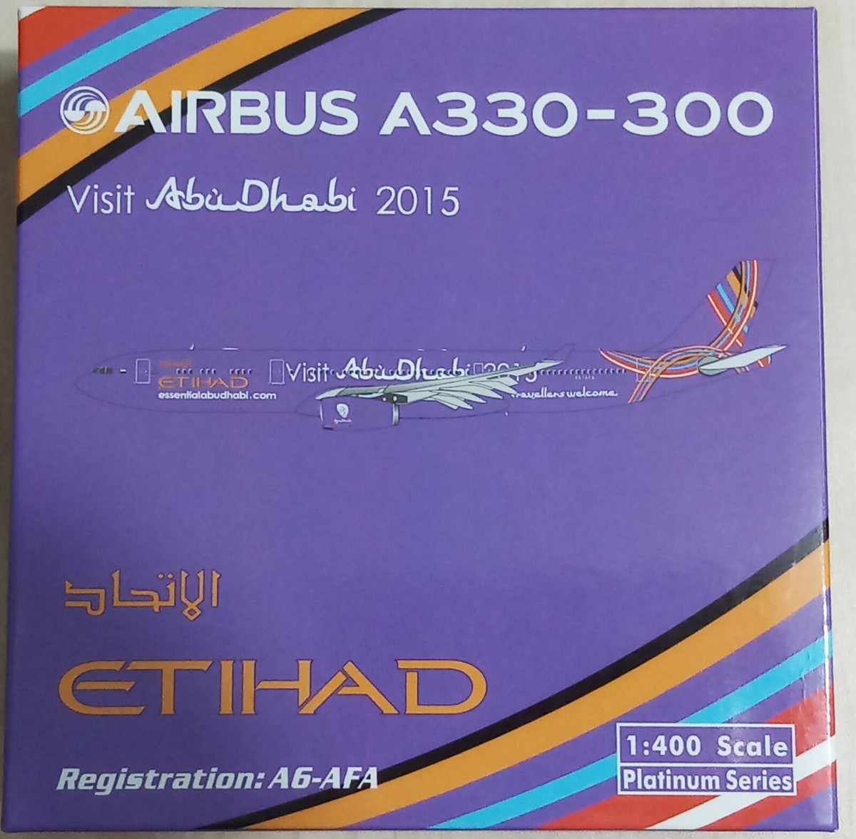1/400 PHOENIX ETIHAD AIRWAYS A330-300 A6-AFA Visit Abu Dhabi 2015