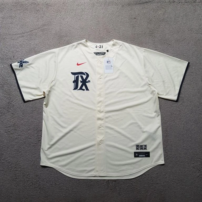 MLB Texas Rangers City Connect Men's Replica Baseball Jersey.