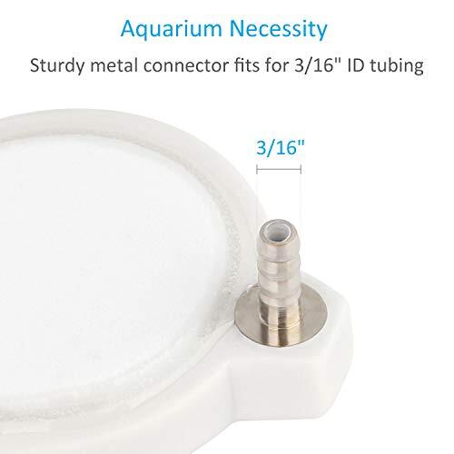 Quickun 2-Inch Cylinder Air Stones – Super-Fine Bubble Diffusers For Aquariums & Hydroponics (2 Pack)