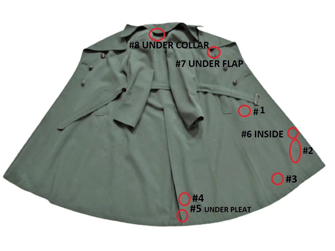 GUCCI trench donna lana verde oliva vintage anni 70 taglia S AUTENTICO!