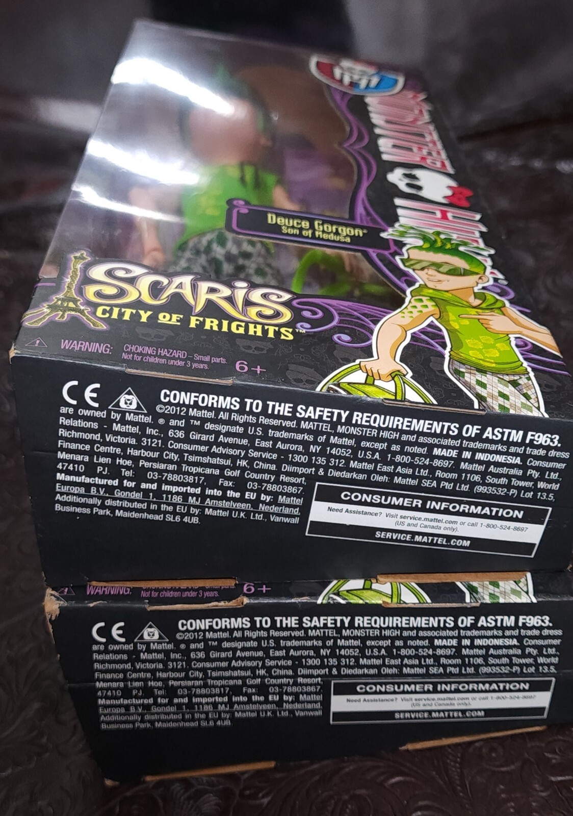 New Monster High Lot of 2 Deuce Gorgon Dolls Scaris City of Frights 2012 Mattel