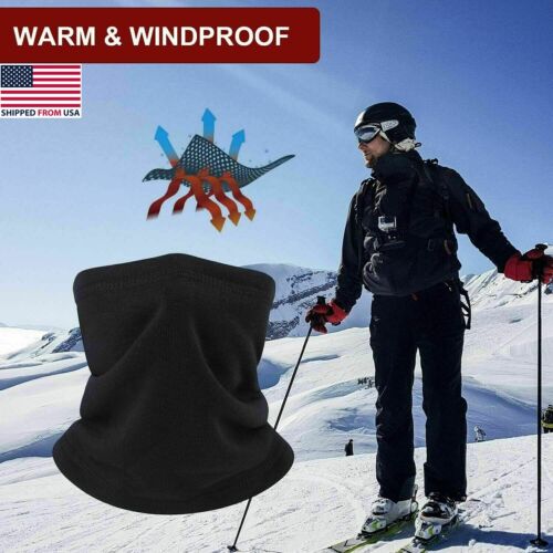Adjustable Winter Neck Warmer Windproof Neck Warmer Gaiter Thick Soft Ski Scarf - Afbeelding 1 van 26