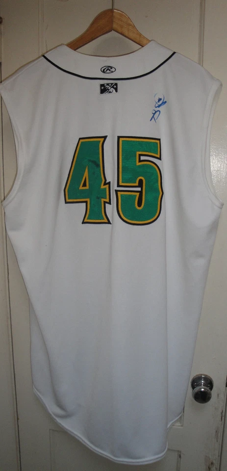 Fisher Cats Blue Jays Pirates TRAVIS SNIDER Game Worn Used  Baseball Jersey - Image 2 of 3